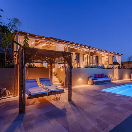 Aether Brand New Romantic For Two With Private Pool Full Sea View Villa Línia